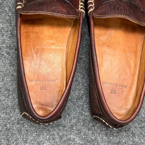 Allen Edmonds Super Sport Driver Penny Loafer Mens 10.5 3E Brown Leather Slip On main image 12